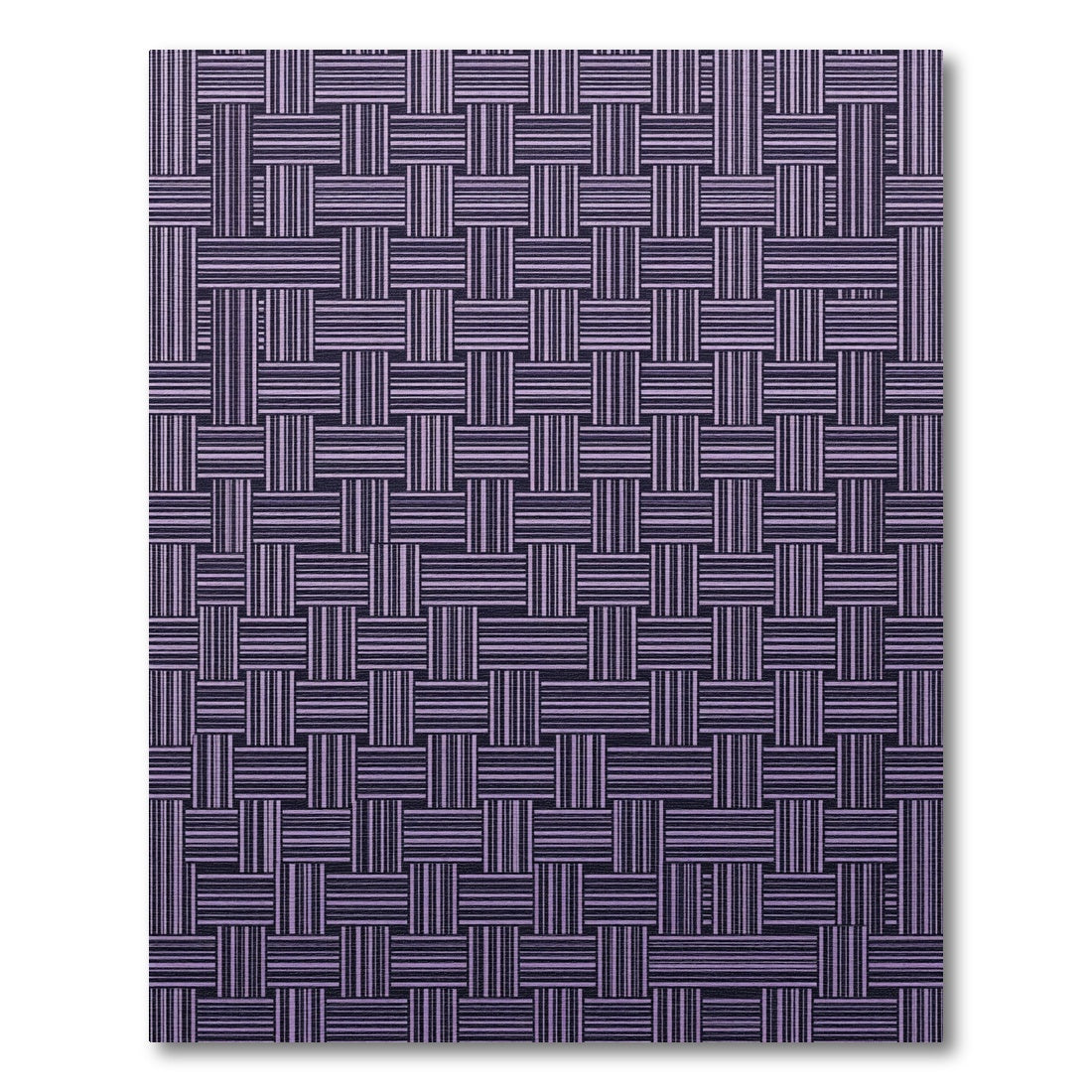 Lilac Woven Texture Geometric Arrangement Rug