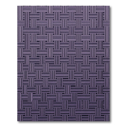 Lilac Woven Texture Geometric Arrangement Rug