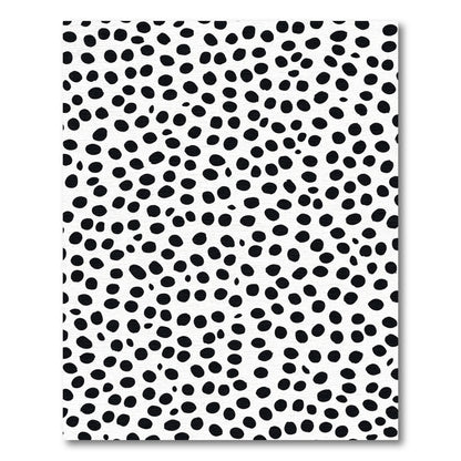 Black White Polka Dot Scatter Rug