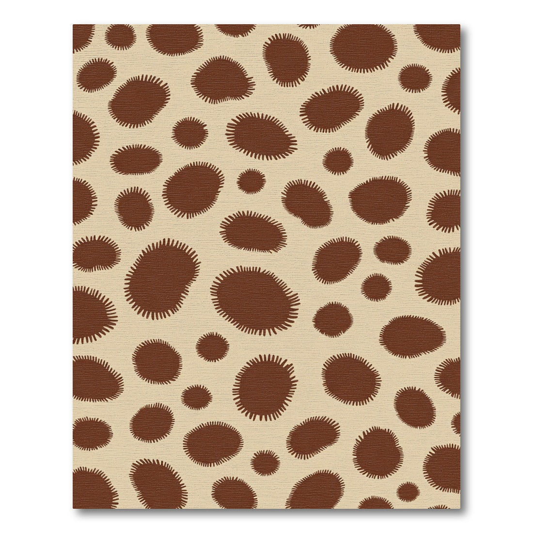 Brown Spots Organic Composition Rug