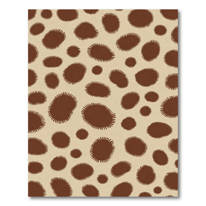 Brown Spots Organic Composition Rug