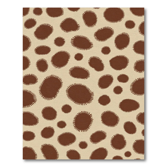 Brown Spots Organic Composition Rug