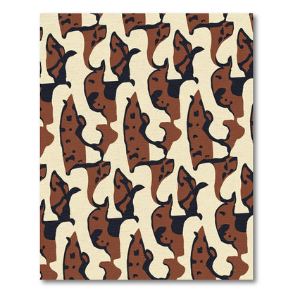 Bold Abstract Organic Shapes Rug