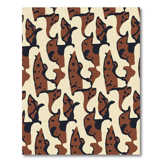 Bold Abstract Organic Shapes Rug