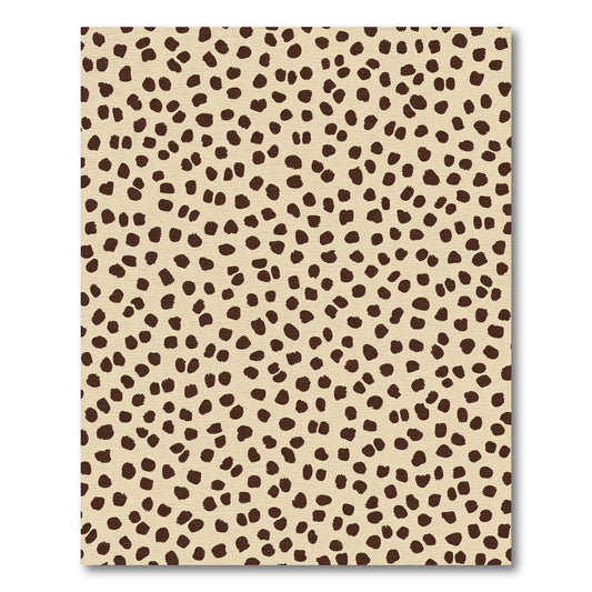Tan And Brown Spot Scatter Rug