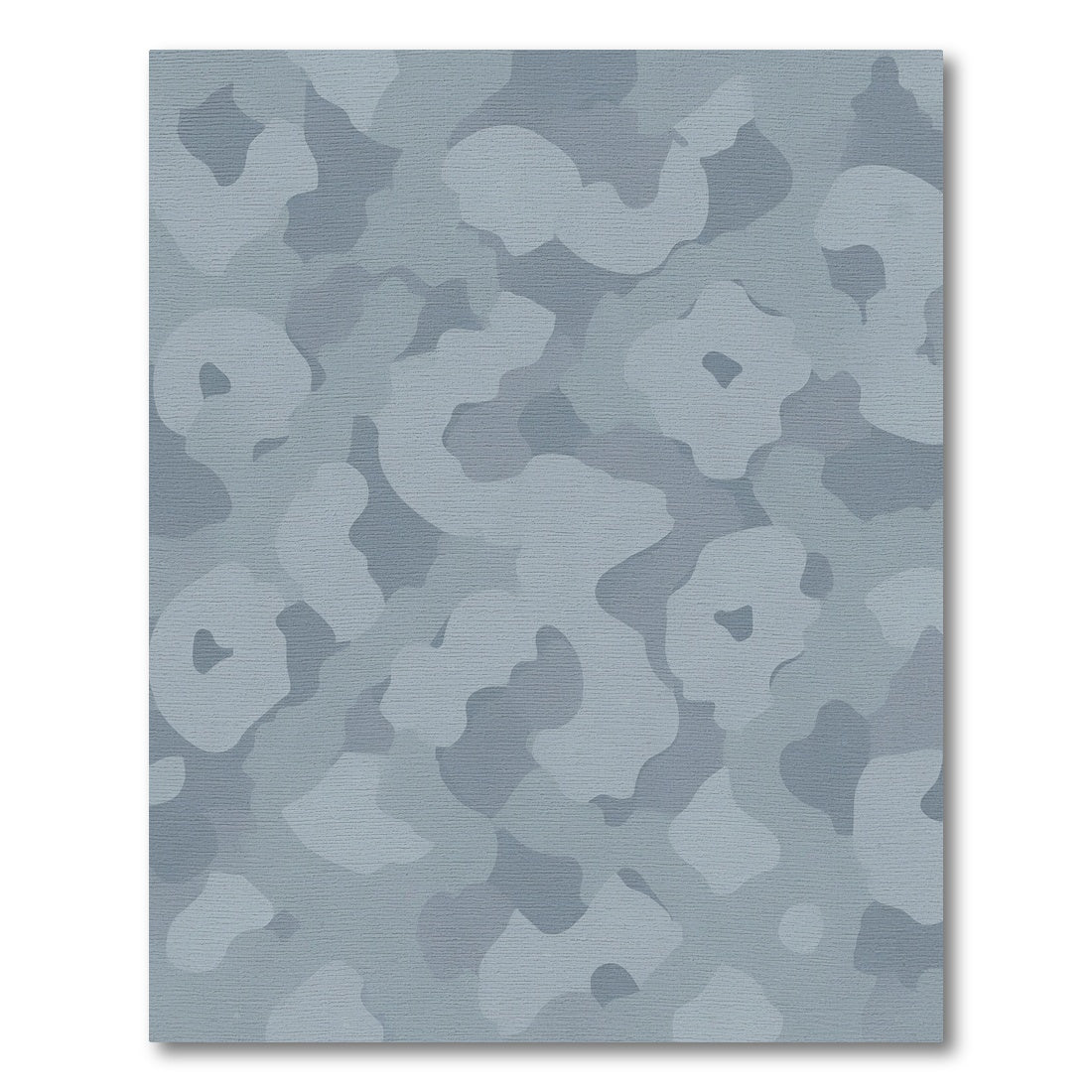 Subtle Grey Camouflage Organic Forms Rug