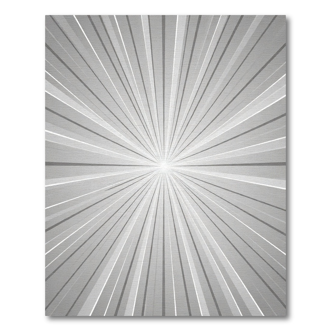 Monochromatic Sunburst Radial Rug