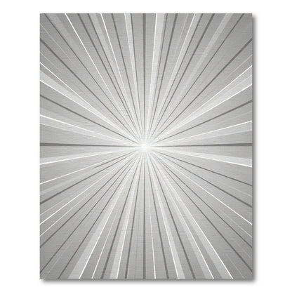 Monochromatic Sunburst Radial Rug
