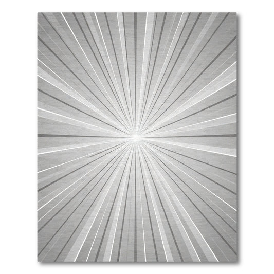 Monochromatic Sunburst Radial Rug