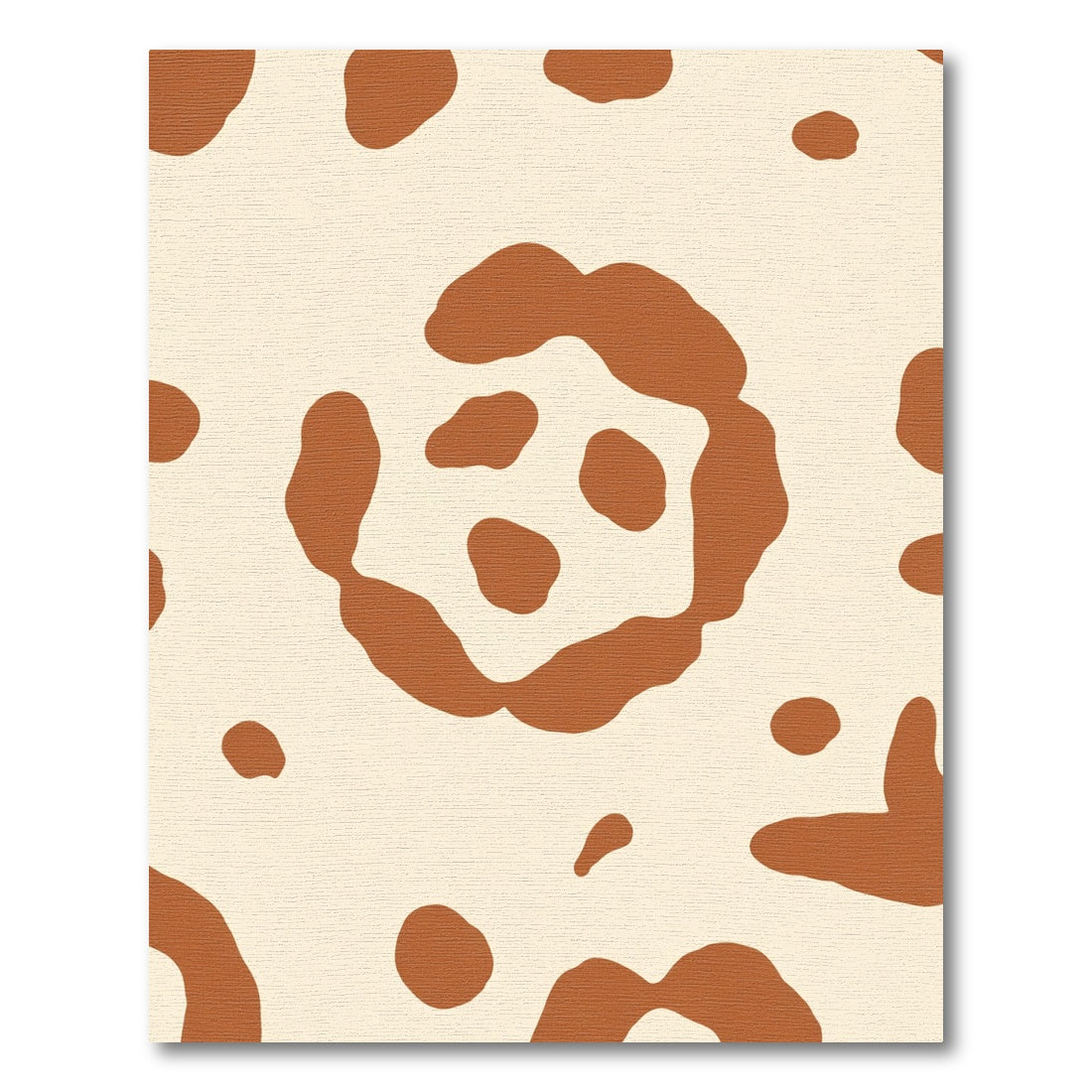 Terra Cotta Spots Organic Composition Rug