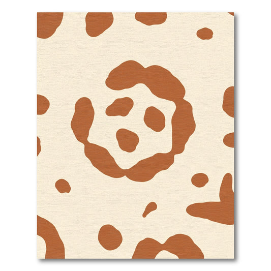 Terra Cotta Spots Organic Composition Rug