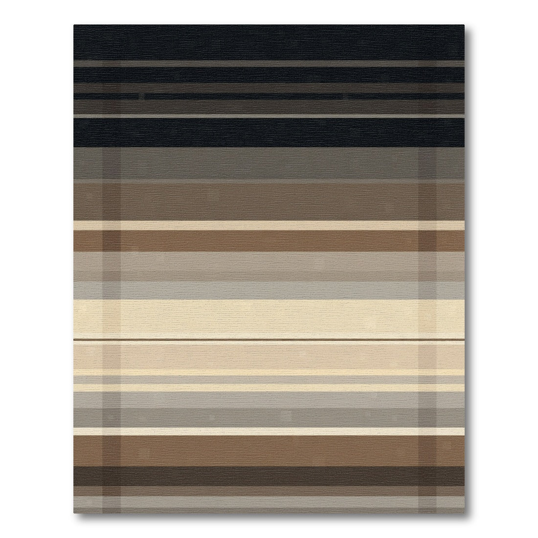 Neutral Tones Woven Linear Rug