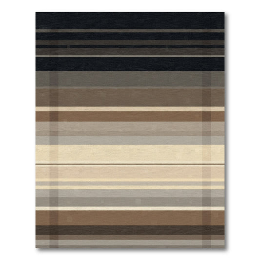 Neutral Tones Woven Linear Rug