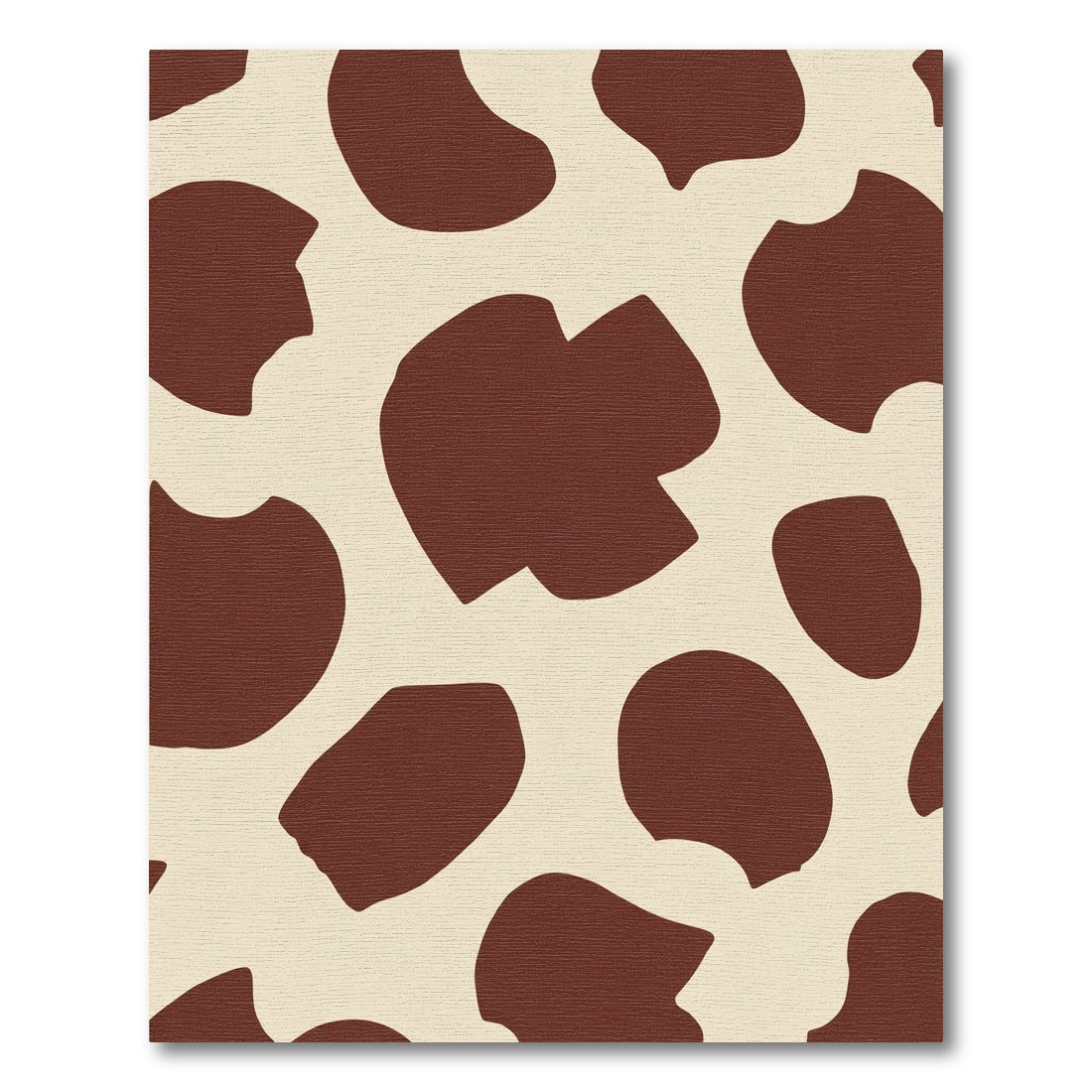 Brown Cream Organic Spot Rug