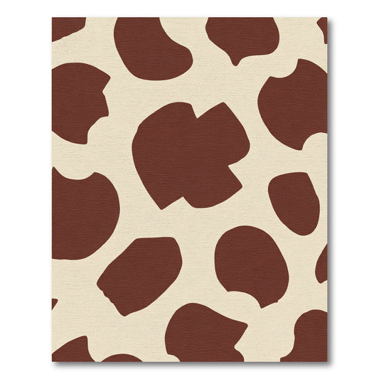 Brown Cream Organic Spot Rug