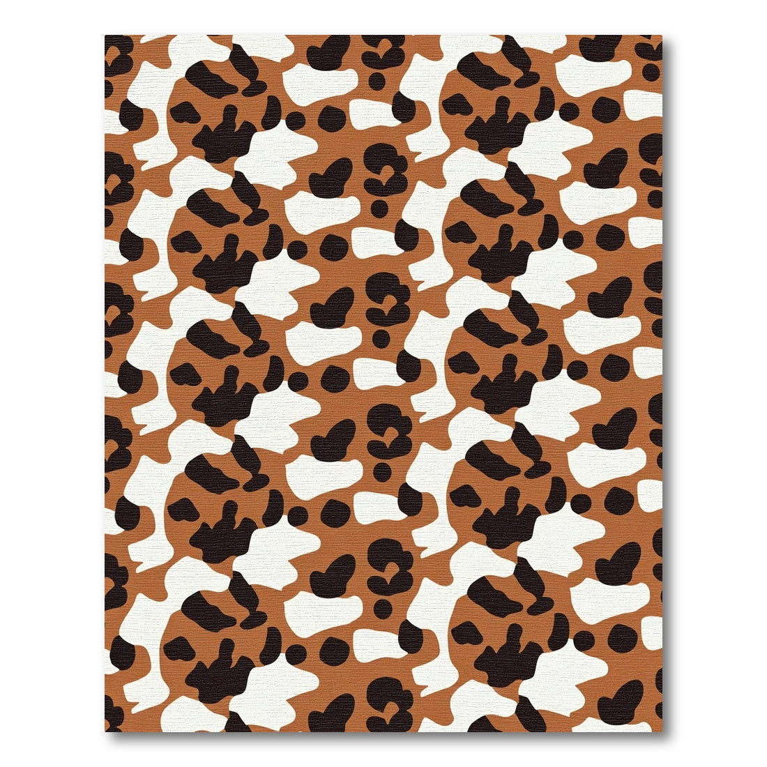 Brown Black White Spotted Animal Aura Rug