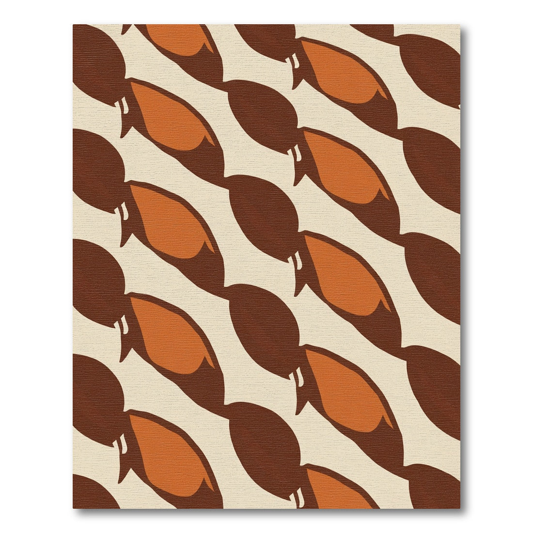 Warm Amber Bean Arrangement Rug