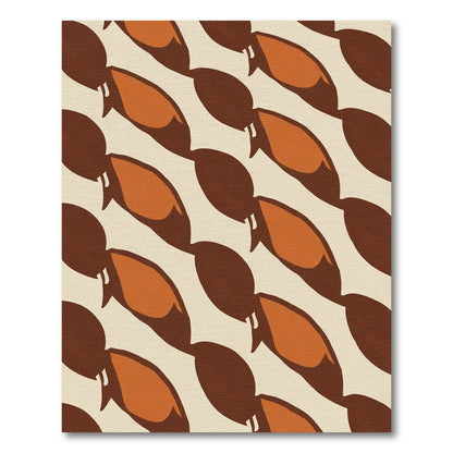 Warm Amber Bean Arrangement Rug