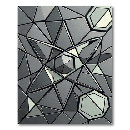 Monochromatic Geometric Facet Array Rug