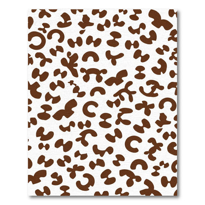 Brown Organic Spotty Composition Rug