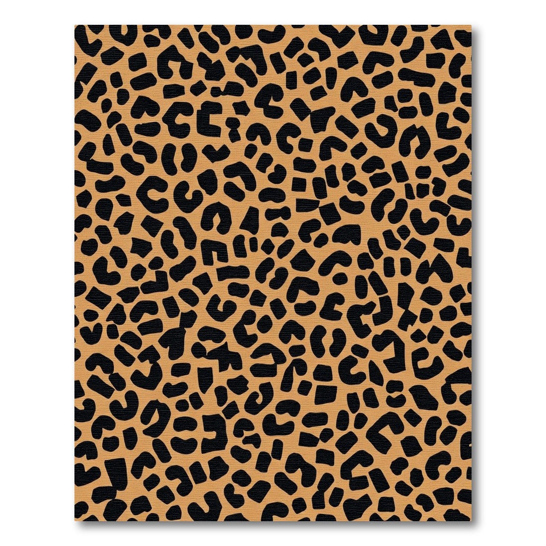 Golden Brown Leopard Spots Rug