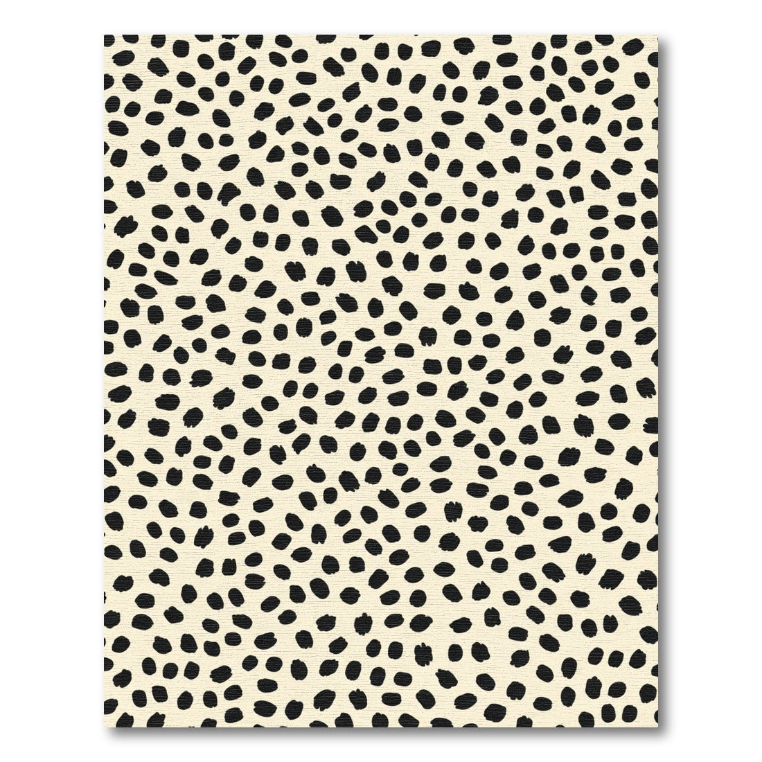 Black Ink Spots Cream Rug
