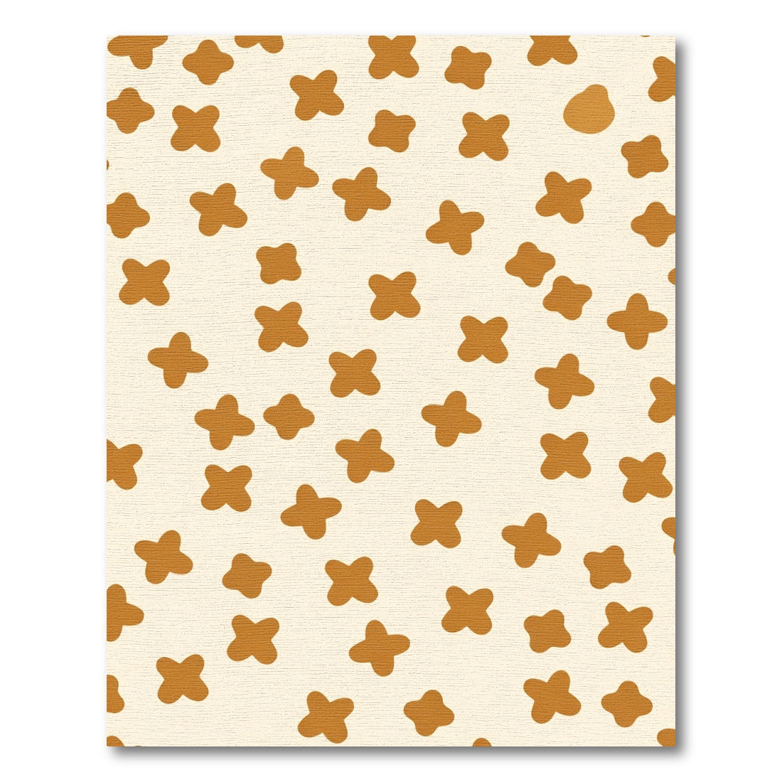 Brown X Shape Scatter Rug