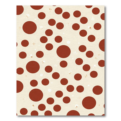 Crimson Dot Scatter Rug