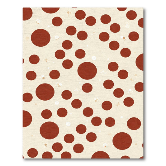 Crimson Dot Scatter Rug