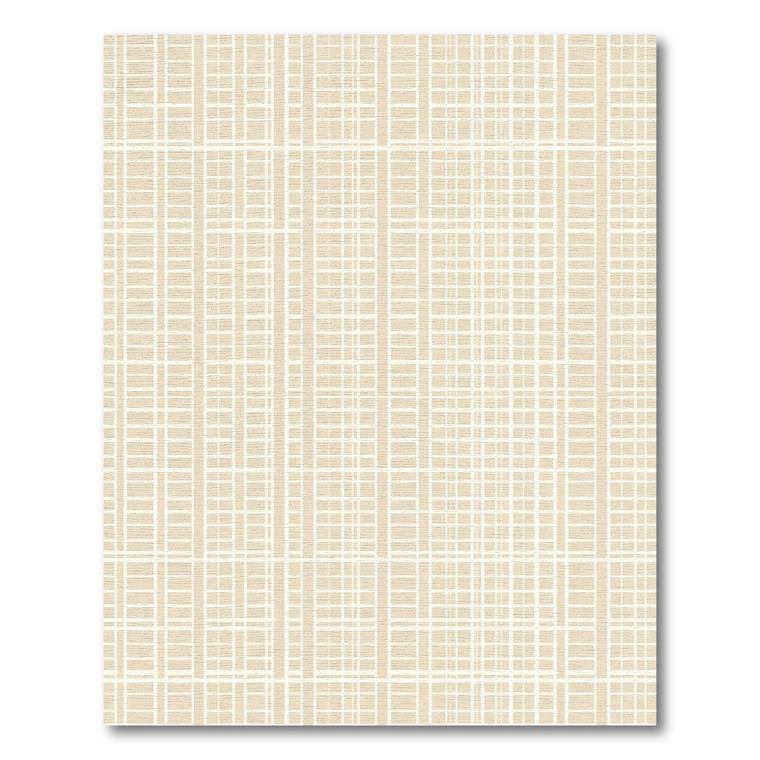 Tuscan Beige Grid Check Rug