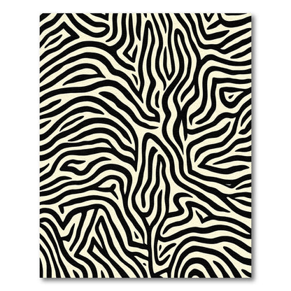 Bold Black Ivory Organic Stripes Rug