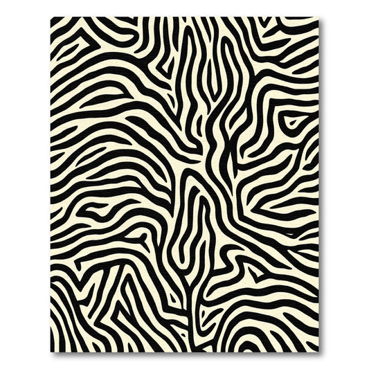 Bold Black Ivory Organic Stripes Rug