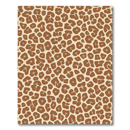 Brown Beige Animal Spot Composition Rug