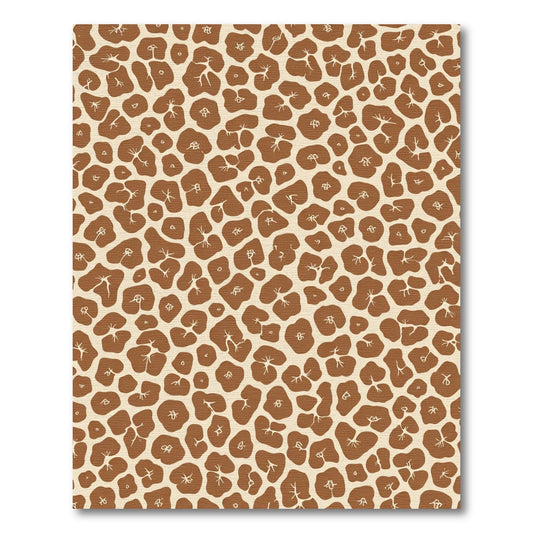 Brown Beige Animal Spot Composition Rug