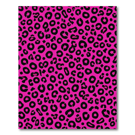 Hot Pink Leopard Spot Accent Rug