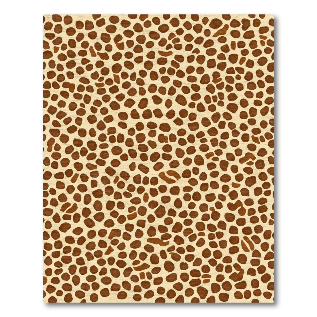 Brown Spotted Camel Faux Hide Rug