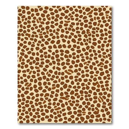 Brown Spotted Camel Faux Hide Rug
