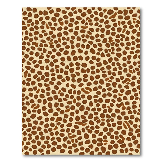 Brown Spotted Camel Faux Hide Rug