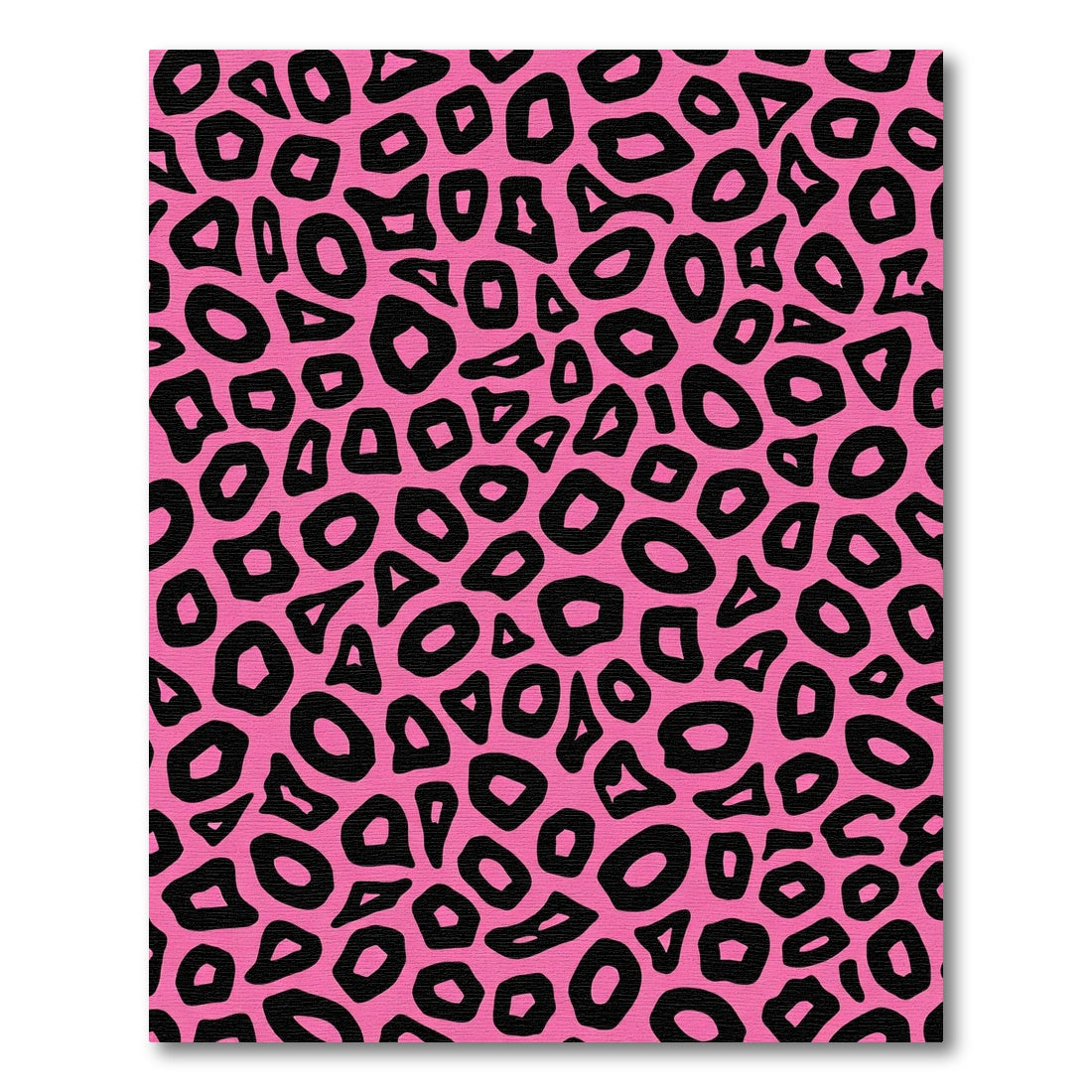 Pink Black Animal Spot Rug