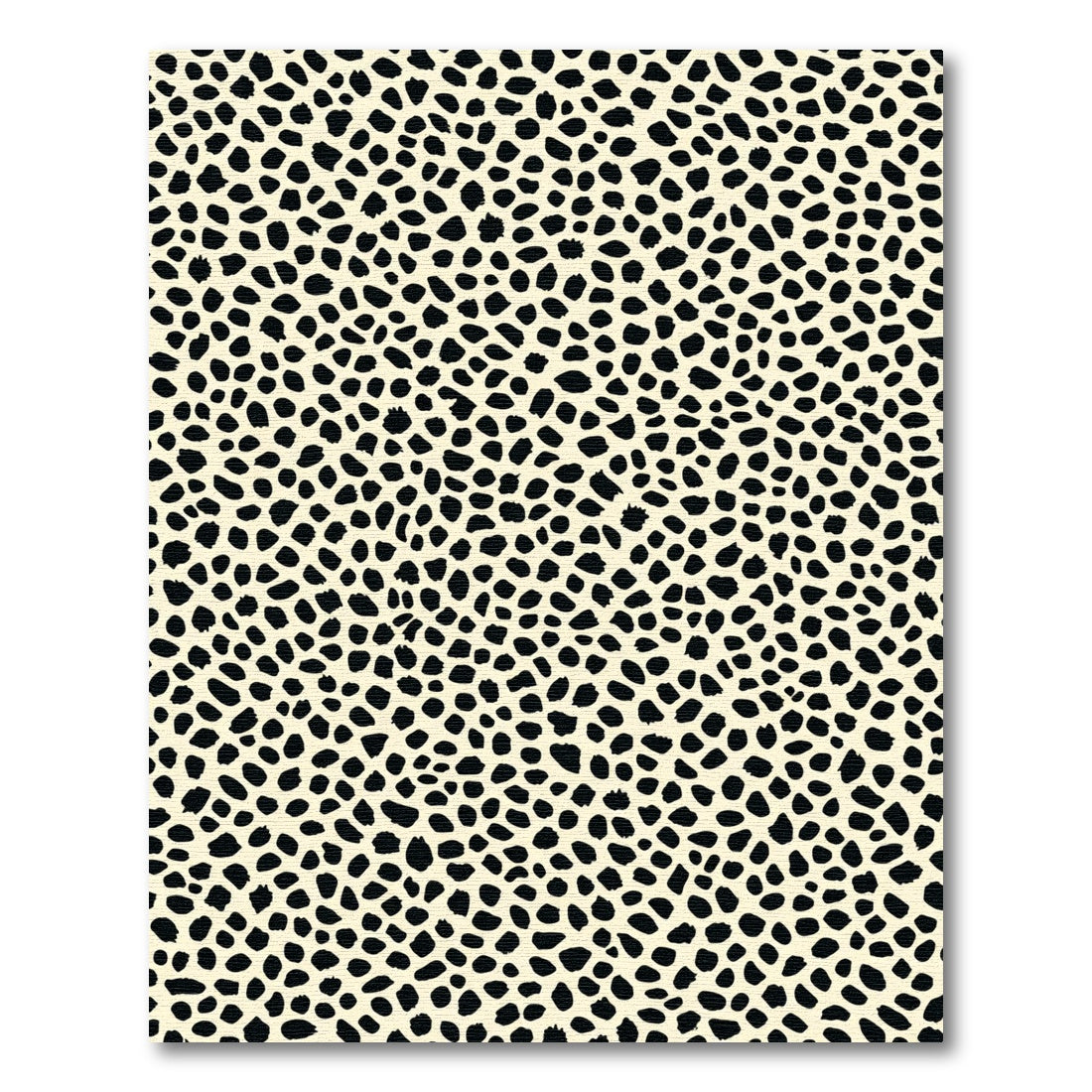 Cream Black Spotty Animal Hide Rug