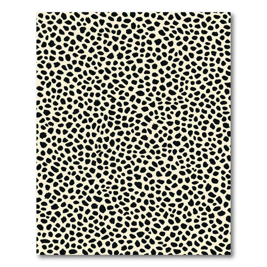 Cream Black Spotty Animal Hide Rug