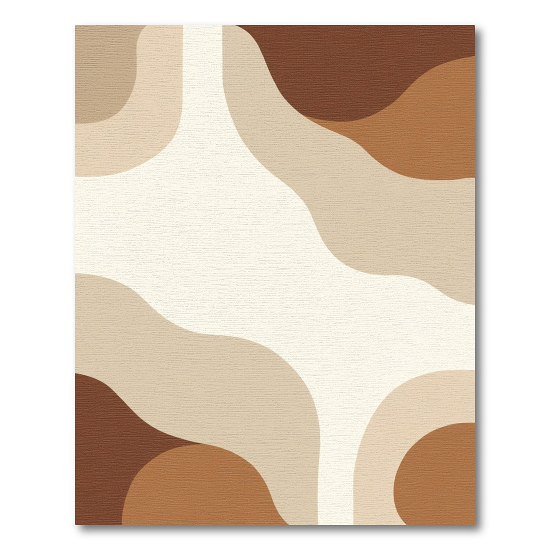 Abstract Flowing Earth Tones Rug