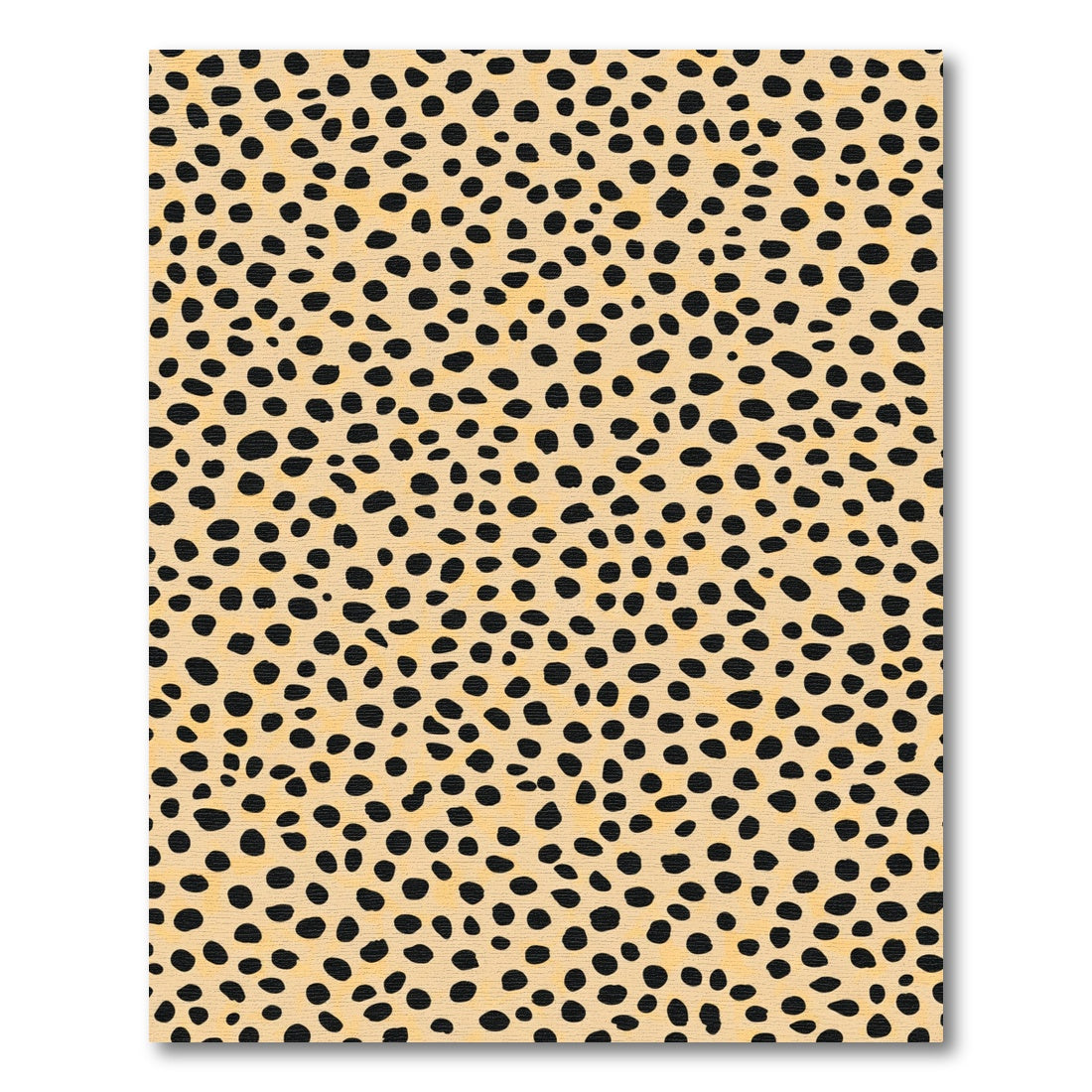Bold Black Spotted Beige Nap Rug