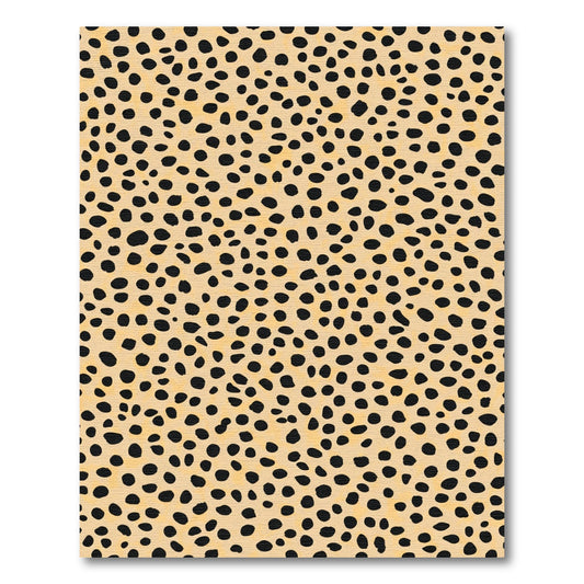 Bold Black Spotted Beige Nap Rug