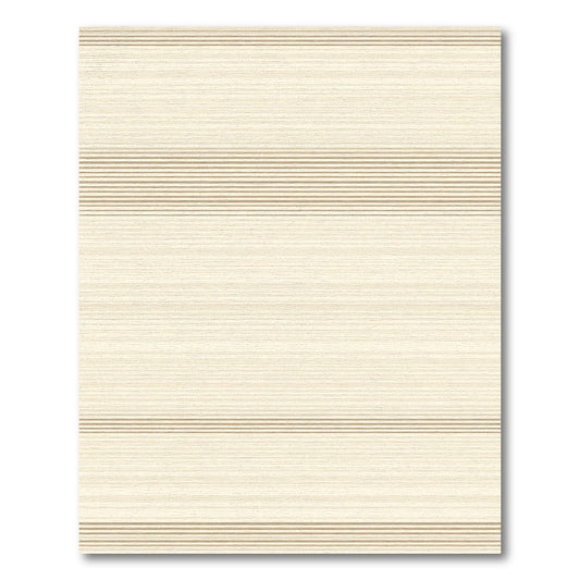 Creamy Khaki Subtle Striped Rug
