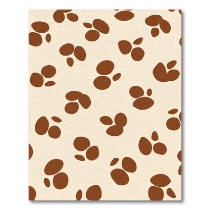 Cream Brown Spot Cluster Rug