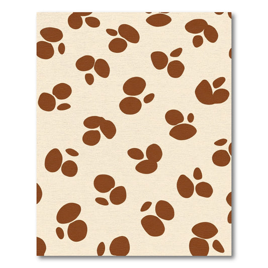 Cream Brown Spot Cluster Rug