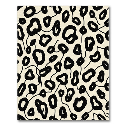 Black And Cream Organic Spot Rug