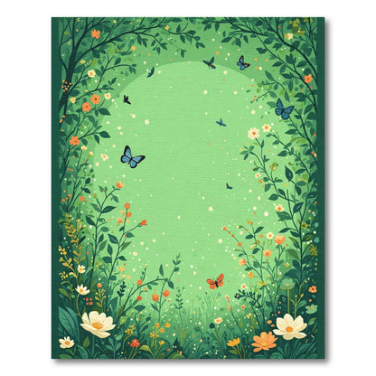 Enchanting Butterfly Garden Meadow Rug
