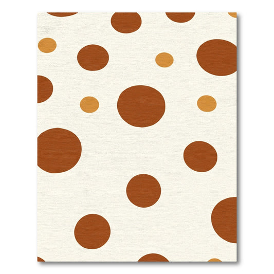 Earthy Tone Polka Dot Scatter Rug